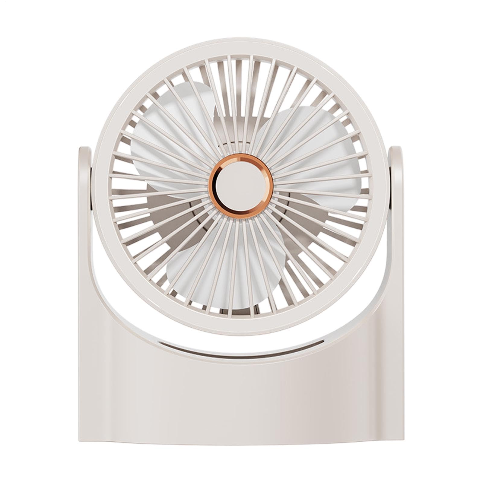 USB Desk Fan, Bedroom Office Room USB Desk Desk FA Bedroom BURAGTOP Desk Fan, Silent Air Circulation Adjustable - Blowing 180 Degree Rotating Lighting