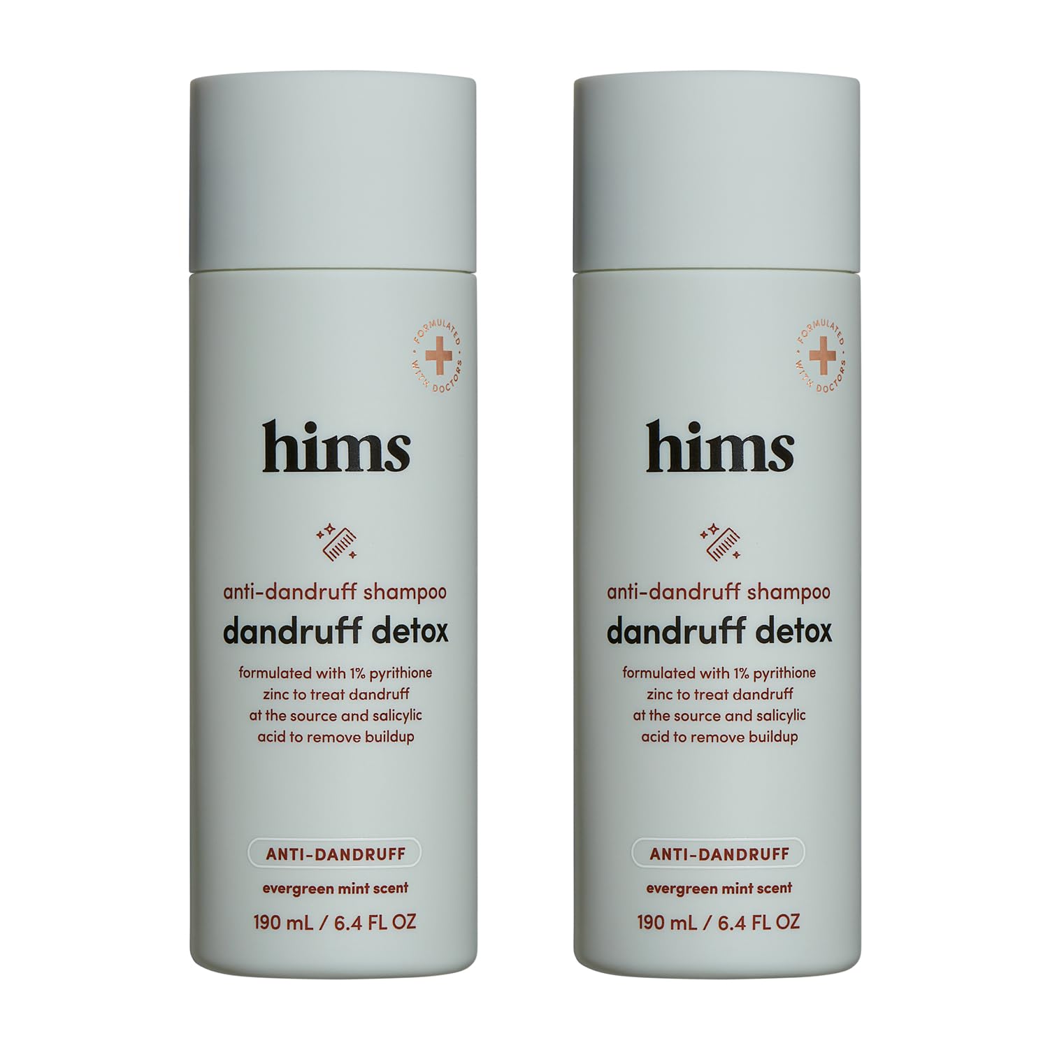 hims Dandruff Detox Shampoo, Pyrithione Zinc, Evergreen Mint, 6.4 Fl Oz