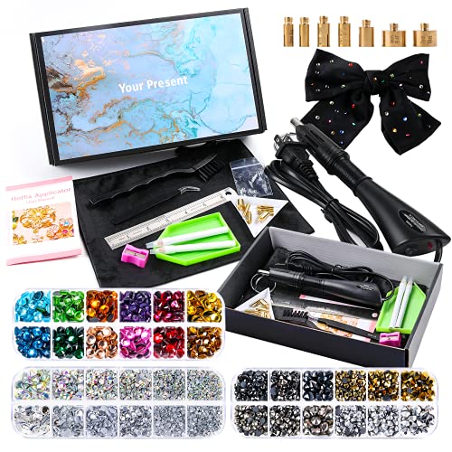 VARWANEO Hotfix Rhinestone Applicator, Bedazzler Kit with Rhinestones, Flatback Rhinestones with Total 4356pcs, AB Crystal, Rainbow, Hotfix Rhinestones for Clothes Crafts(ZDTZ306-HEUS) VARWANEO Hotfix Rhinestone Applicator, Bedazzler Kit with Rhinestones, Flatback Rhinestones with Total 4356pcs, AB Crystal, Rainbow, Hotfix Rhinestones for Clothes Crafts(ZDTZ306-HEUS)