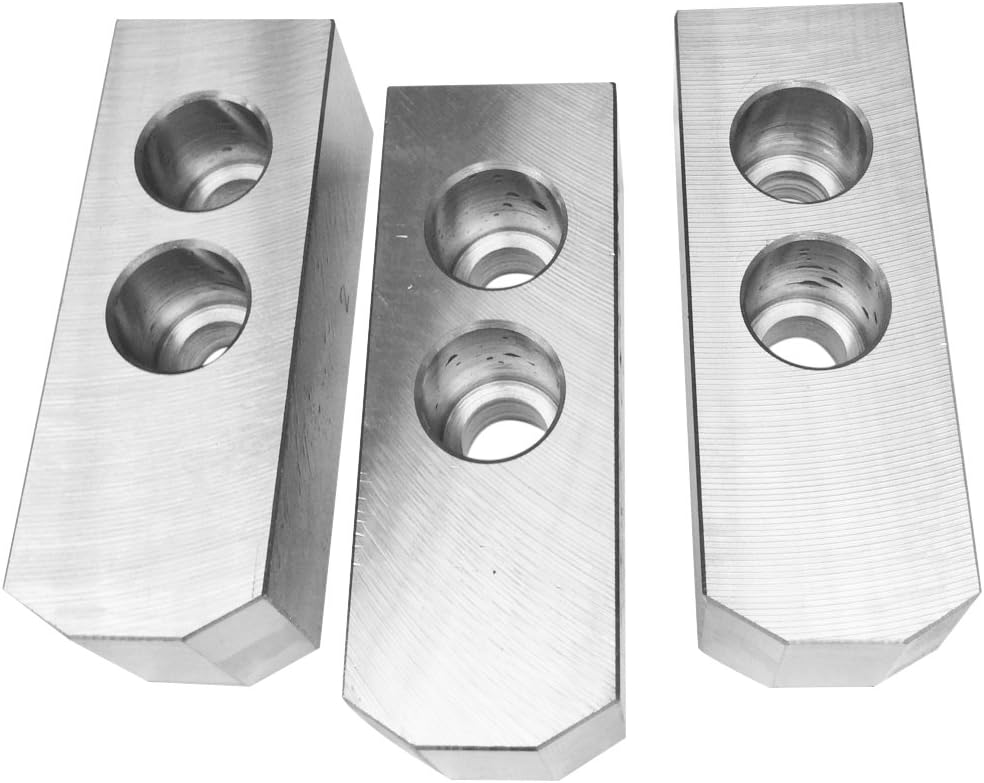 TAIKI 3900-4690 16 mm 3 Piece Steel Soft Jaw Set, 10" x 1.5 mm x 60 Degree