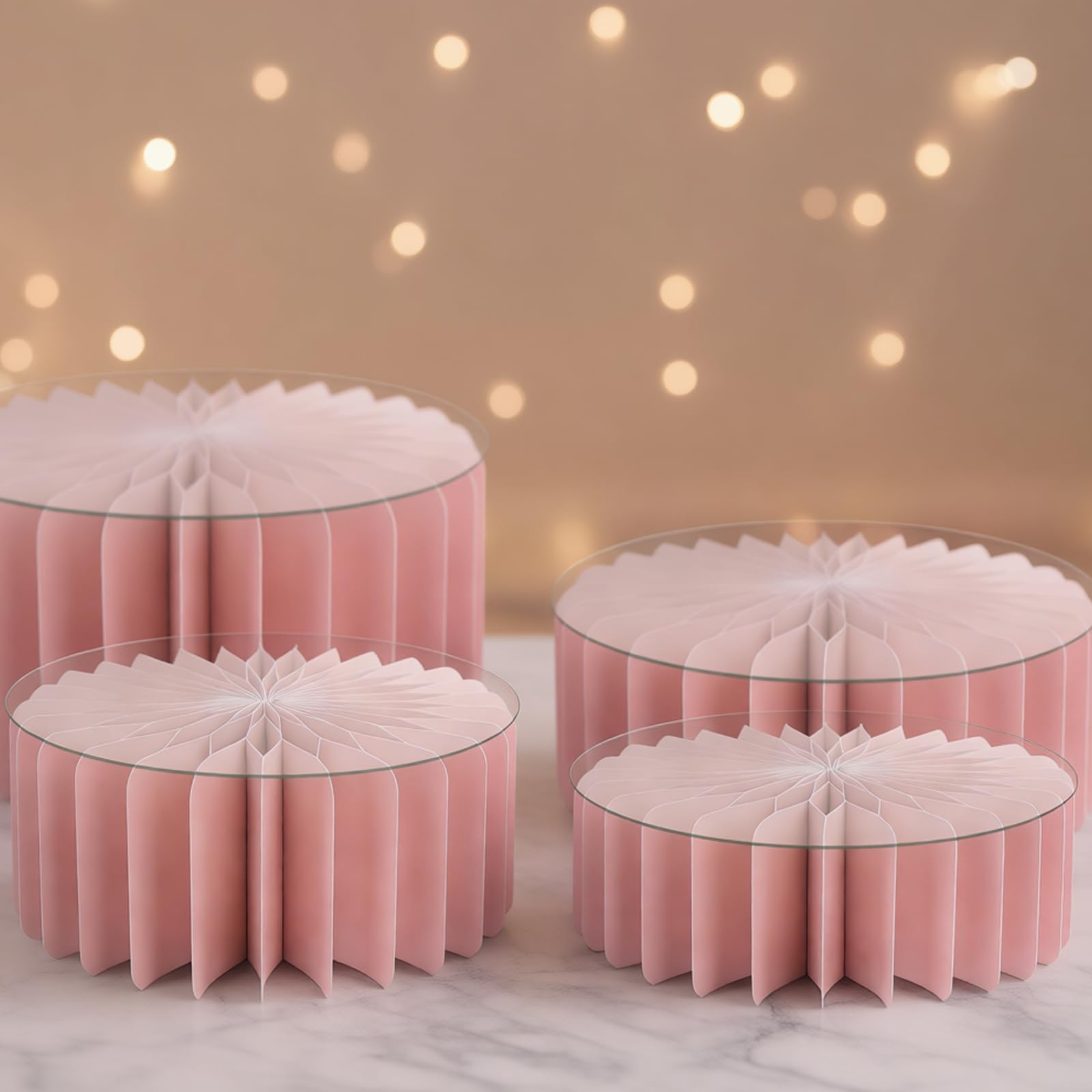 4 soportes compactos plegables para postres que ahorran espacio, soportes de varios tamaños para cocinas domésticas, uso resistente, estante portátil