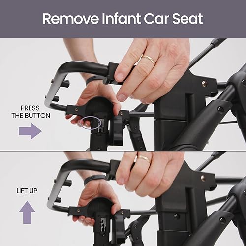 Miniatura 4 de MAMA & BABY Rovee - Adaptador de asiento de coche para cochecito de automóvil, se adapta al asiento de automóvil Chicco, diseñado solo para