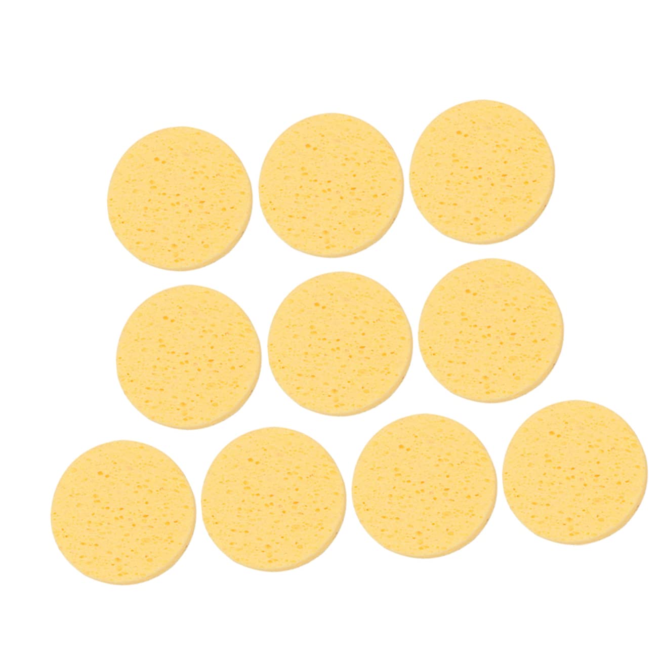 FRCOLOR 5 Set Di Spugne Per Il Viso in Cellulosa Naturale Spugne Per La Pulizia Del Trucco Rotonde 10 Pezzi*5