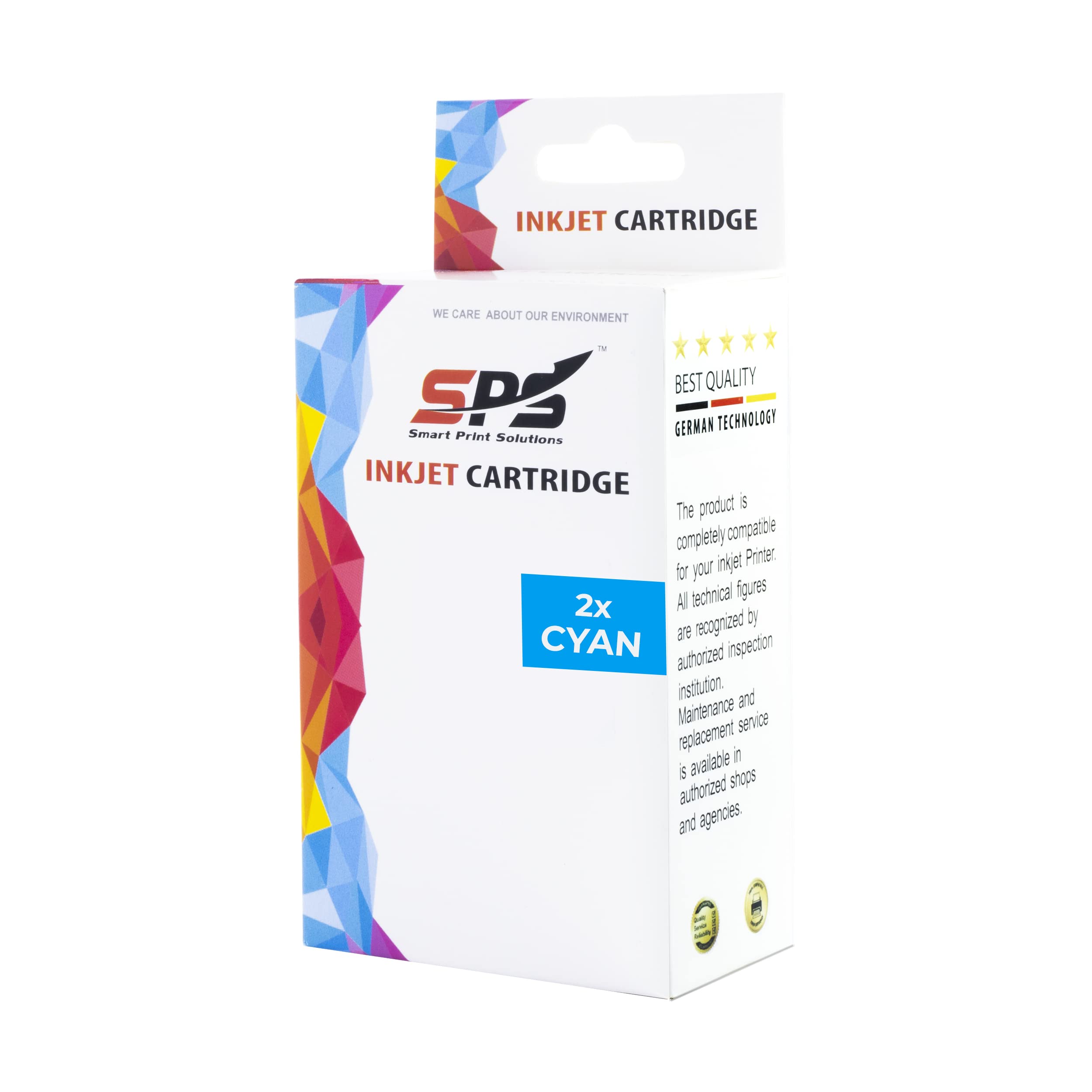 Smart Print Solutions SPS 2x Cyan Compatible 934 XL 935 XL 934XL 935XL Ink Cartridge Replacement or for HP OfficeJetPro 6230 6830 6835 6836 OfficeJet 6800 6812 6815 6820 6822 6825