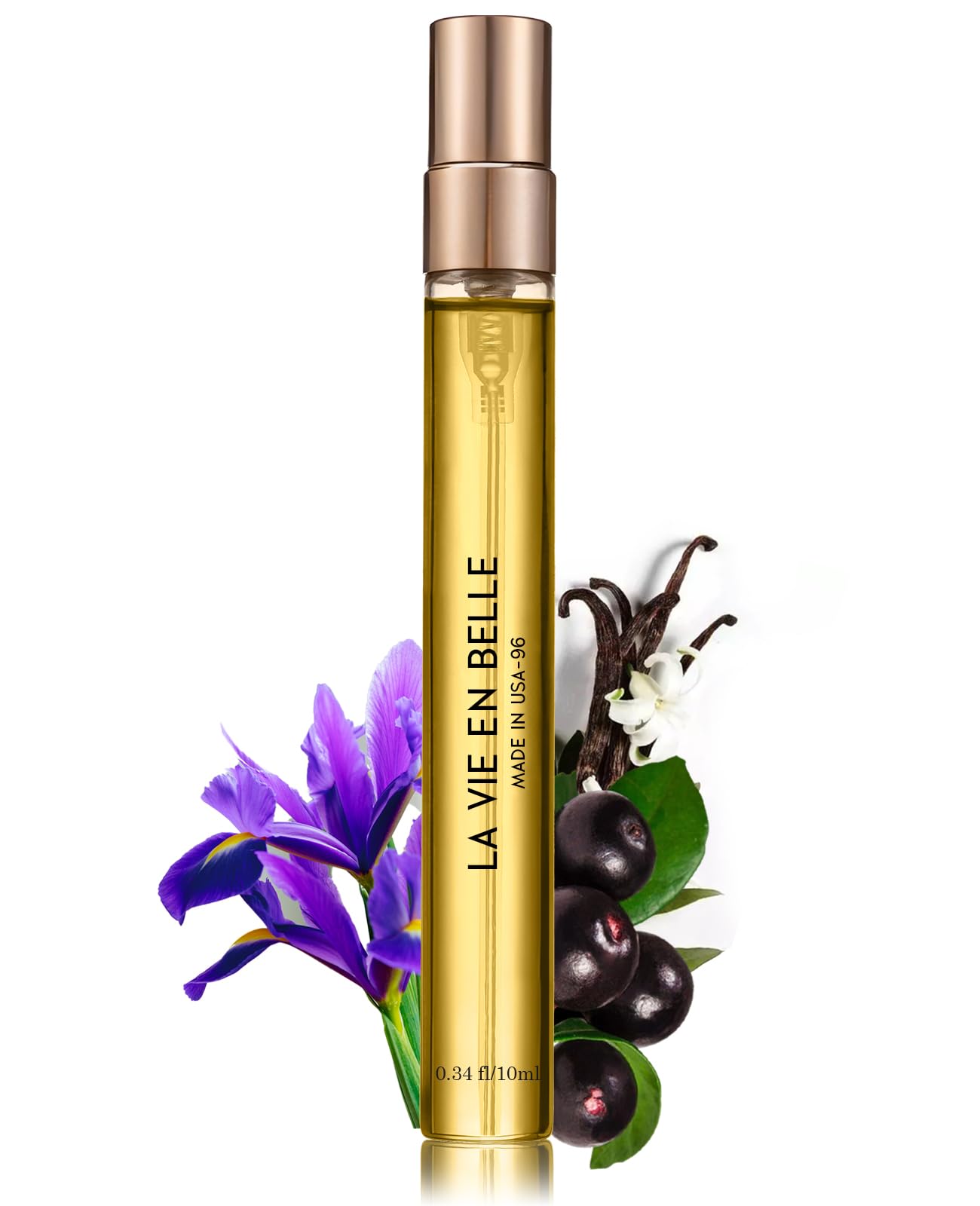 Pheromone Cologne for Men and Women, Inspired by Lan/côme's La Vie E/st Belle. Sweet, Floral Fragrance with Blackcurrant, Iris, Praline, 0.34fl Unisex Travel Perfume Oil (LA VIE EN BELLE)