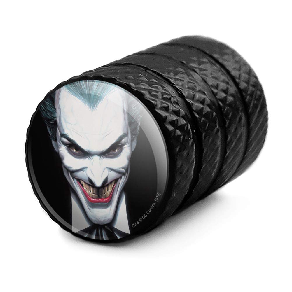 GRAPHICS & MORE Batman Alex Ross Joker Head Motorcycle Bicycle Bike Tire Rim Wheel Aluminum Valve Stem Caps