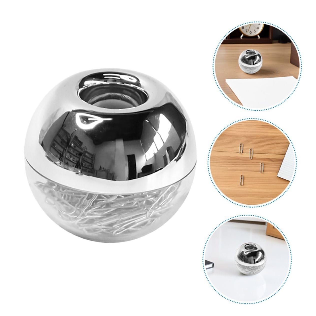 GALPADA Clip Segnalibro in Metallo 2 Set Scatola Magnetica Argento per Progetti Creativi e Organizzazione Documenti Ufficio e Scuola Accessori da Scrivania