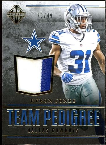 Byron Jones Card 2017 Panini Majestic Team Pedigree Materials Gold #3