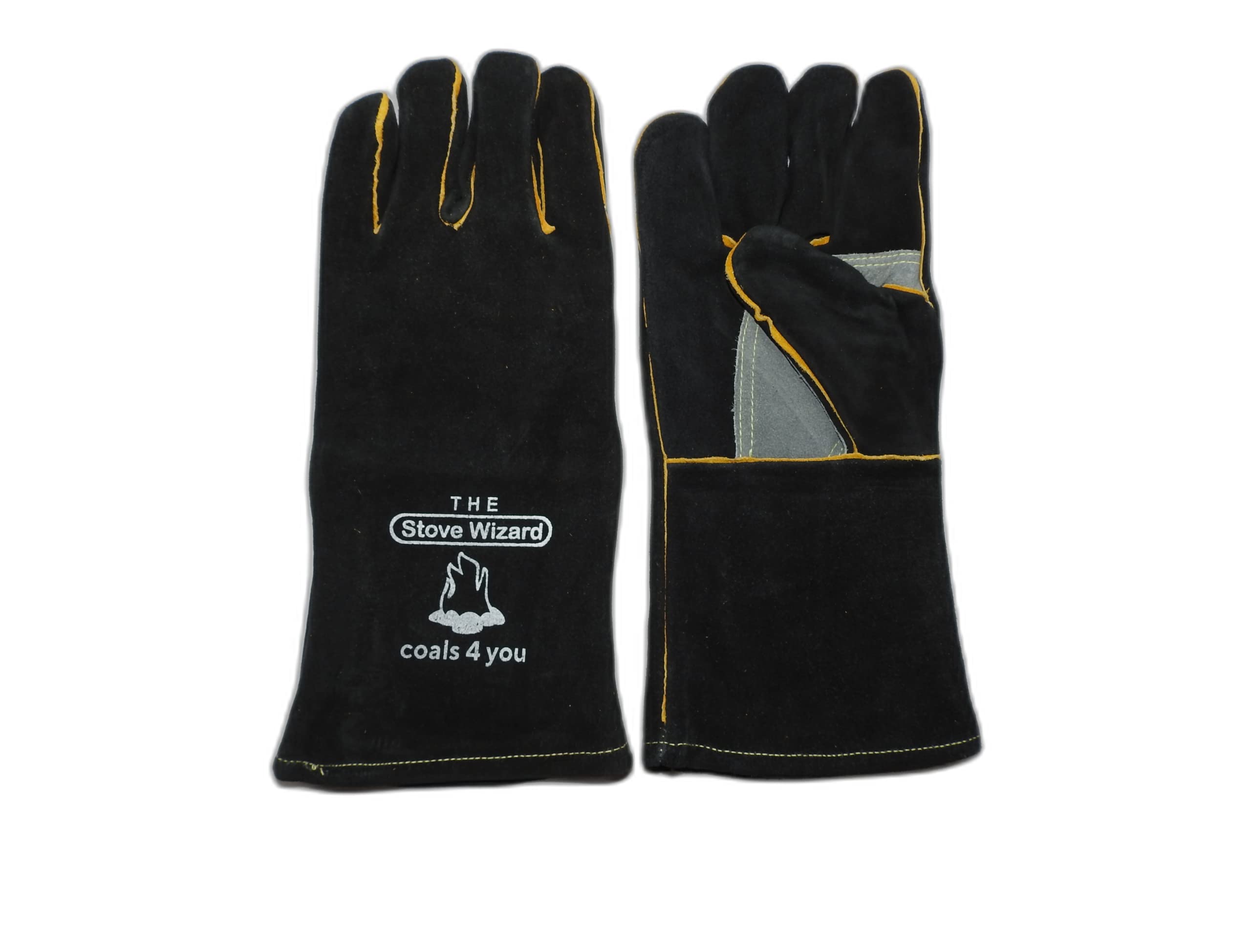 The Stove Wizard Extreme Heat Fire Resistant Gloves Leather Kevlar