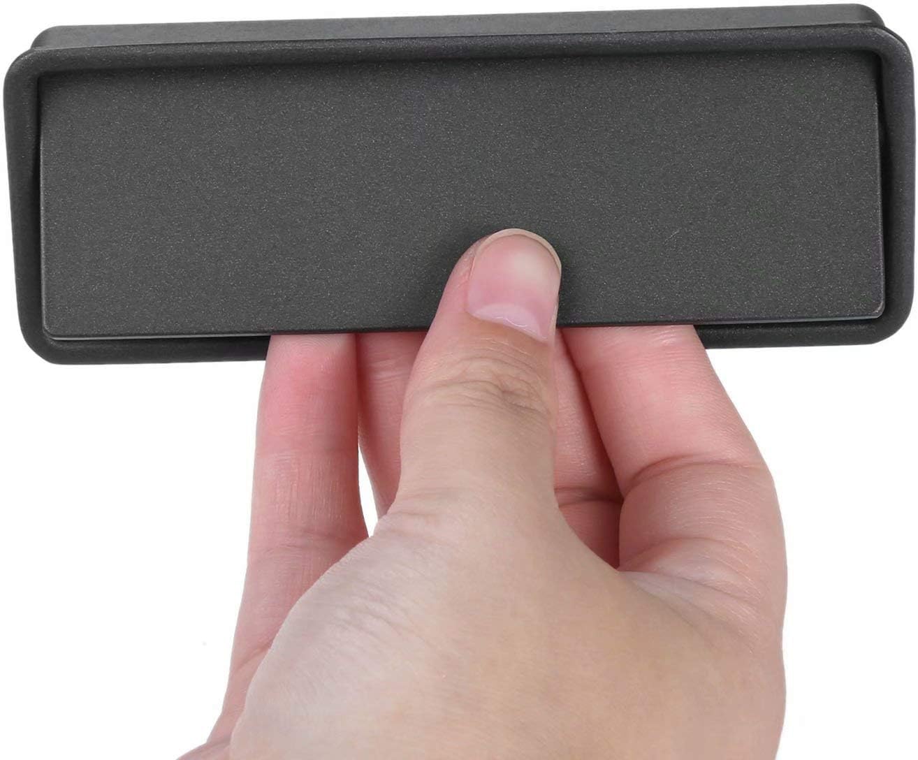 LQZAXSRDR Concealed Drawer Handles, Sliding Door Recessed Flush Finger Pull Handle, Multicolor, Multiple Sizes, Zinc Alloy(Grijs,Hole Distance:160mm)