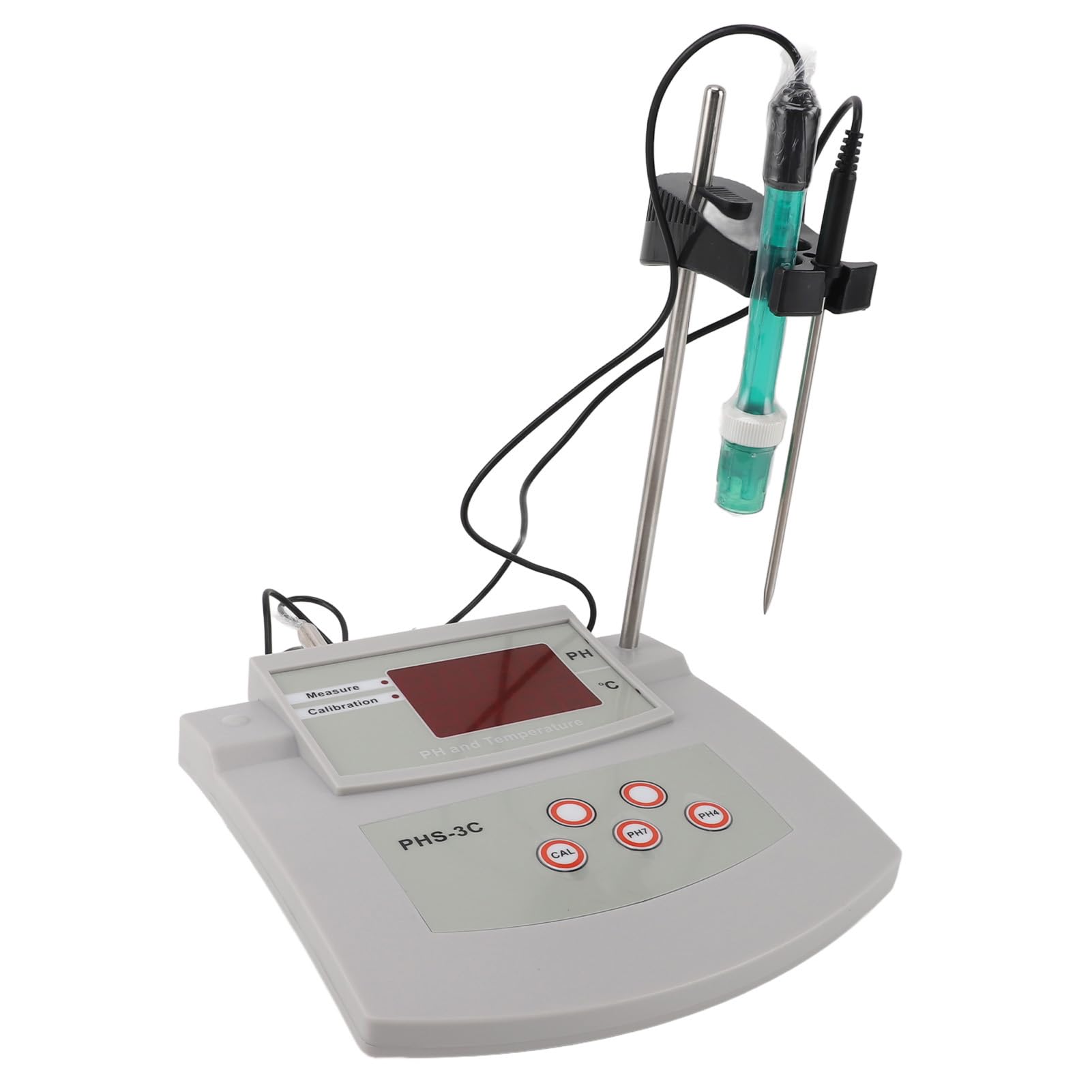 PH-mètre de Paillasse, PH-mètre de Laboratoire D'étalonnage Automatique PH-mètre de qualité Laboratoire Scientifique pour L'eau, le Vin, la Bière et L'eau (Prise UE 230V)
