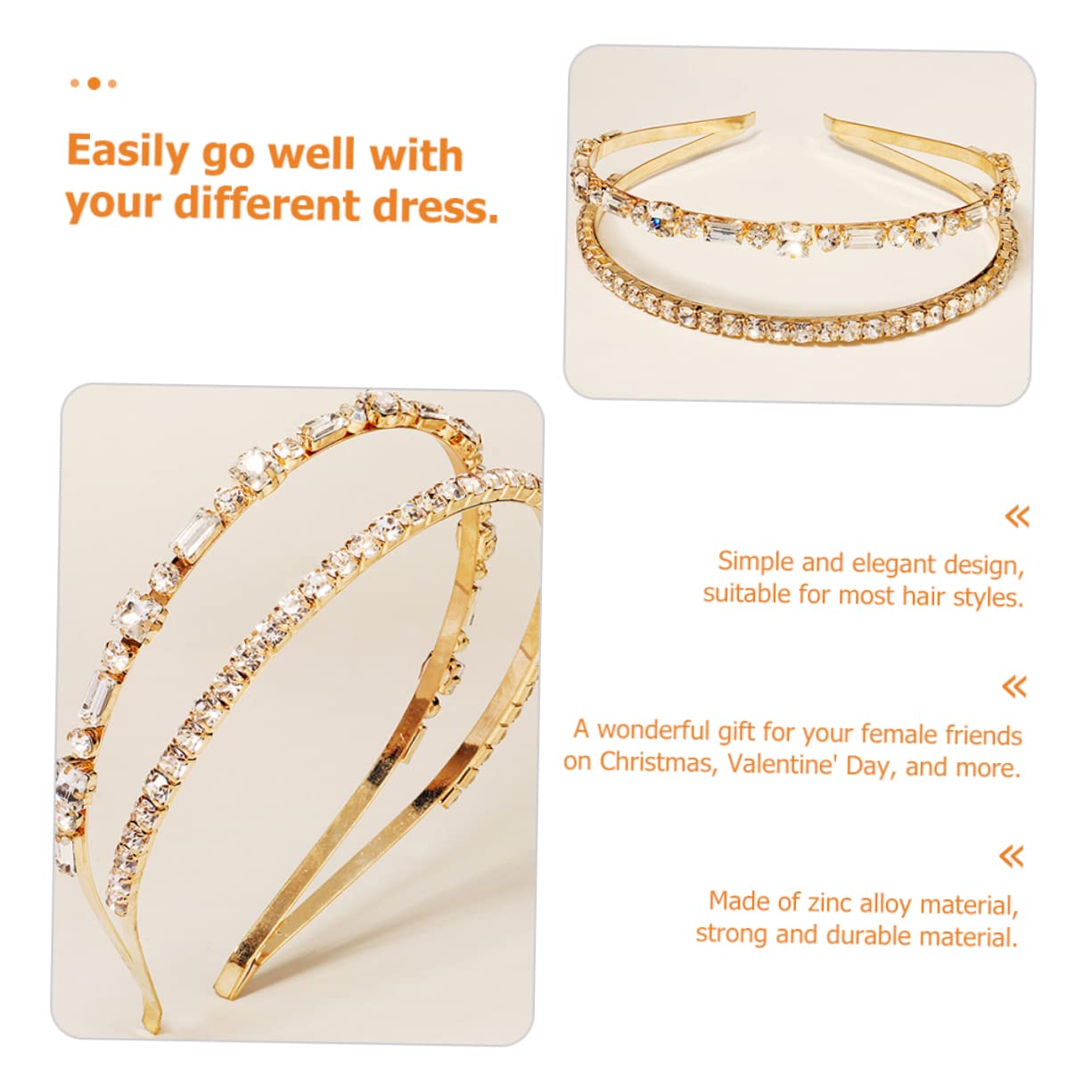 Healeved 5pezzi Cerchietto Accessorio Nuziale Per Cerimonie e Colori Matrimoni e Speciali
