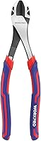 WORKPRO 8-Inch High-Leverage Diagonal Cutting Pliers - Heavy Duty CR-V Steel Wire Cutters for Steel Wire up to 5mm