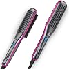 Hair Straightener Brush,SM LITERS BEAUTY Hair Straightening Comb with Anti Scald Auto Temperature Lock 3 Heat Levels, 30S Fast Ceramic Heating Straightening Brush for Home, Travel and Salon