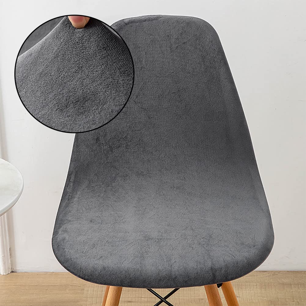Mateju 1 2 4 6 8 Pezzi Coprisedie con Schienale Senza Braccioli Universale Elastico Lavabili Coprisedia Scandinava Elasticizzate Fodera per Casa