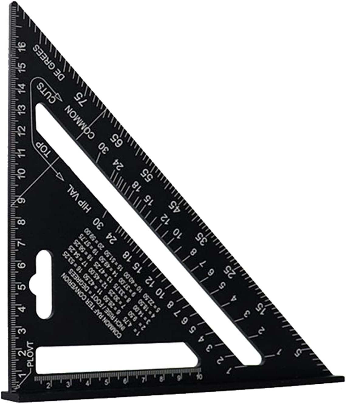 PengLAI Rafter Square Metric 7 inch Set,Aluminum Carpenters Roofing Square,Triangle Ruler Protractor/Aluminum Alloy Square Triangle Ruler/Speed Square Builders Square Tool