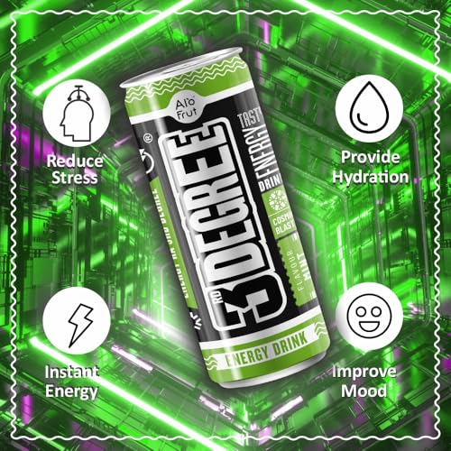 Image of Alo Frut 3rd Degree Mint Flavour Energy Drink | Energy Ka 3rd Degree (Mint Cosmic Blast)| Energy Drink for Workout | for Men and Women | - 250ML (Pack OF 6)