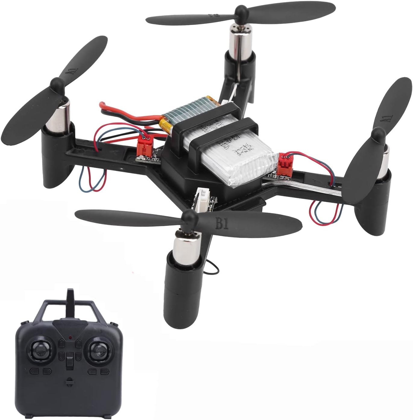 BigKing Drone Kit, DIY Assembly, Drone Kit with Remote Control, Mini Quadcopter, Plastic, Metal, Airplane, Educational Toy