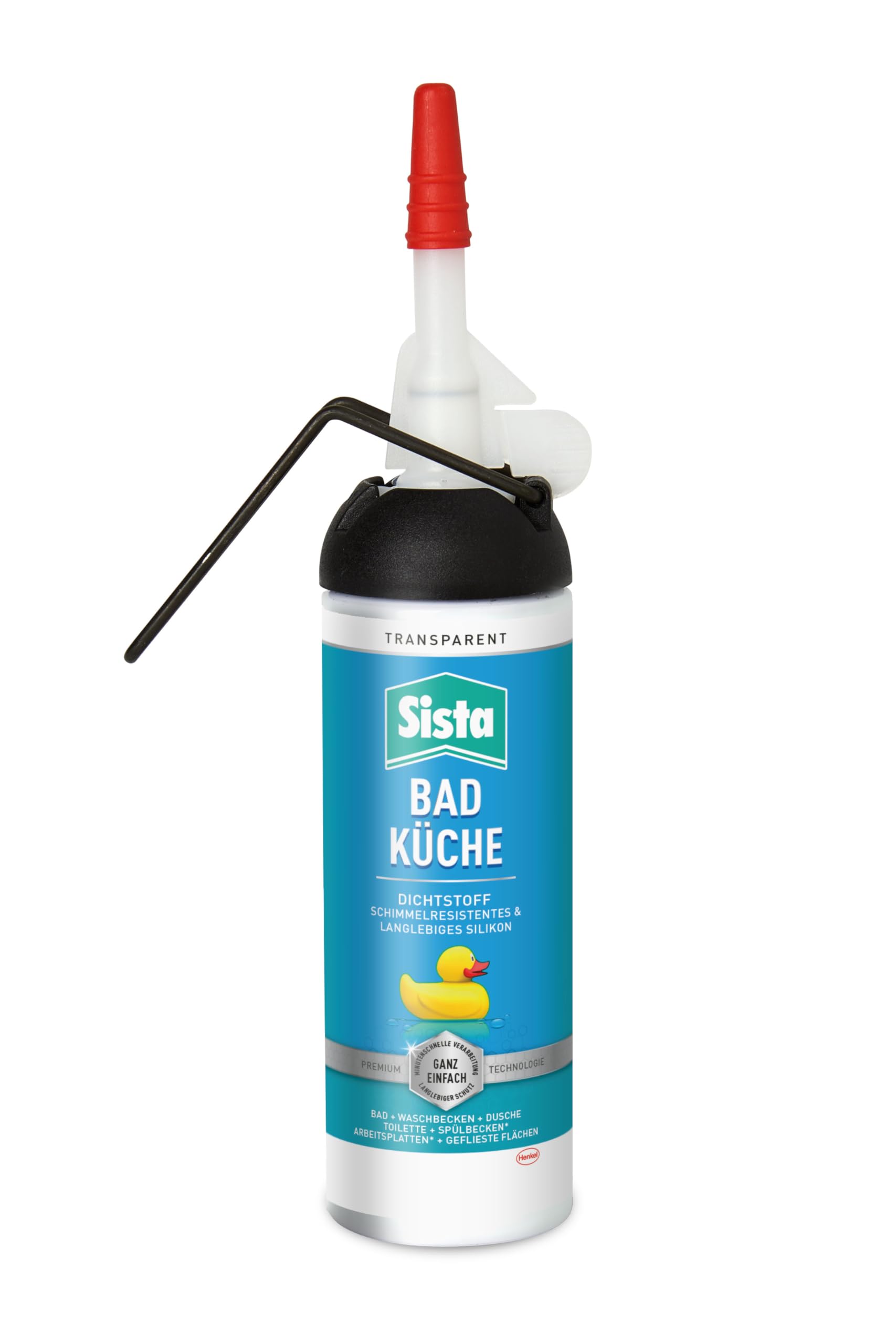 Sista Light von Henkel Silikon-Dichtstoff Bad & Küche | Dichtstoff Transparent 100ml