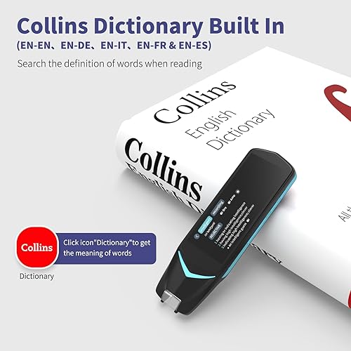 Miniatura 3 de Bolígrafo de lectura para dislexia, lápiz lector de escaneo NEWYES 4 de texto a voz, traductor de fotos, OCR de 16 GB Bluetooth para estudiantes y