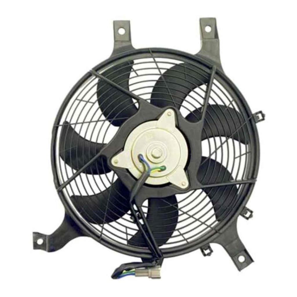 KarParts360 for Nissan Frontier 1999 2000 A/C Condenser Fan | Plastic Material | Male Connector | Brushed Mount Type | 4 Terminal | Replacement for 92120-4S100