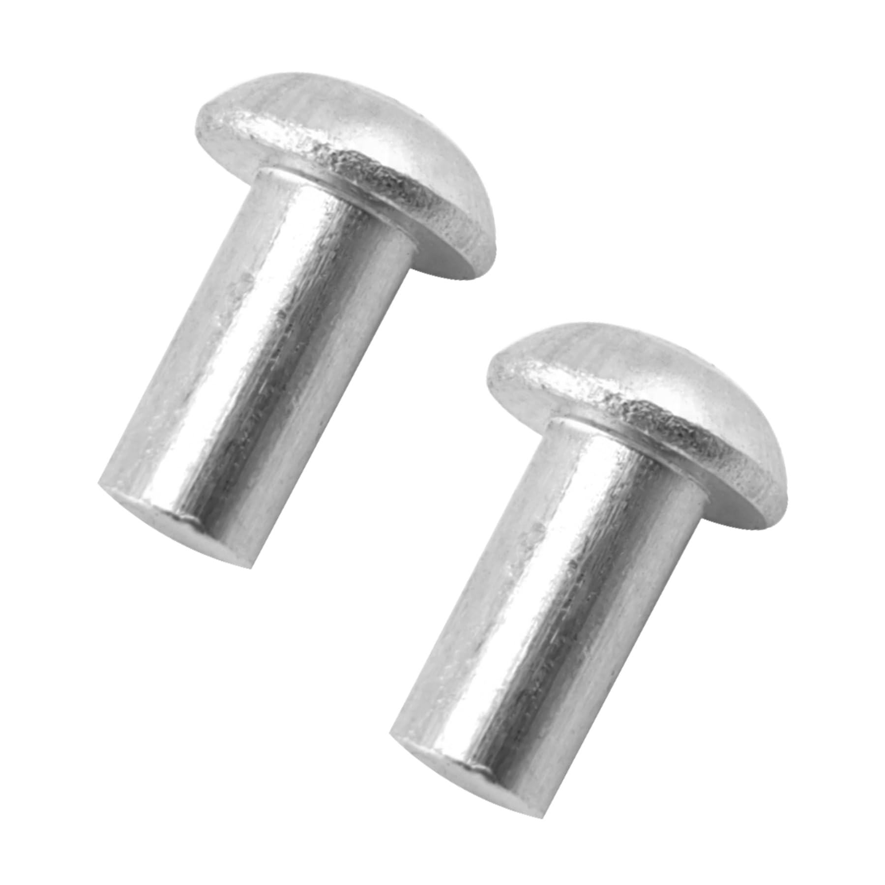 ALLCLEAN 1/4" Diameter X 1/2" Length Solid Aluminum Brazier Head Rivets,Aluminum Boat Rivets,Round/Dome Head Rivet,Pack of 130