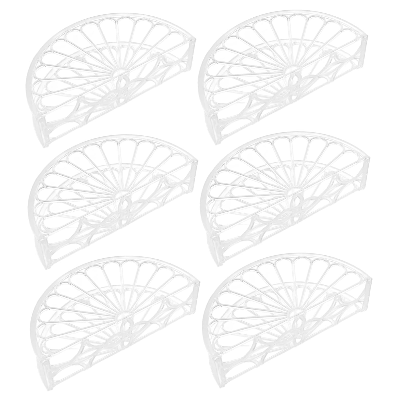 Servilletero Transparente Creativo Semicircular 6 Piezas Ps para Mesa