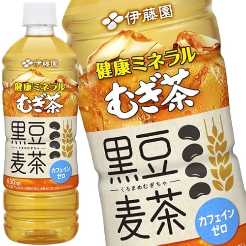 伊藤園 健康ミネラルむぎ茶 黒豆麦茶 650ml×24本 ペットボトル