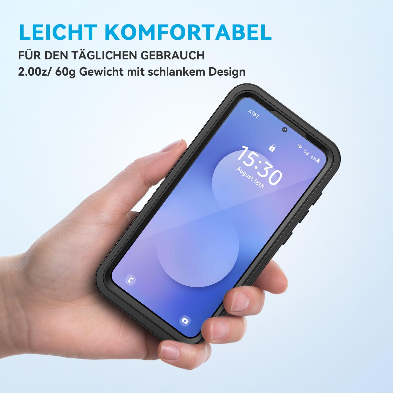für Samsung Galaxy S25 FE Hülle IP68 Wasserdicht,HandyHülle für Samsung S25 FE 5G 360 Schutzhülle,Stoßfest Staubdicht Outdoor Panzerhülle mit Eingebautem Displayschutz für S25 FE,Schwarz
