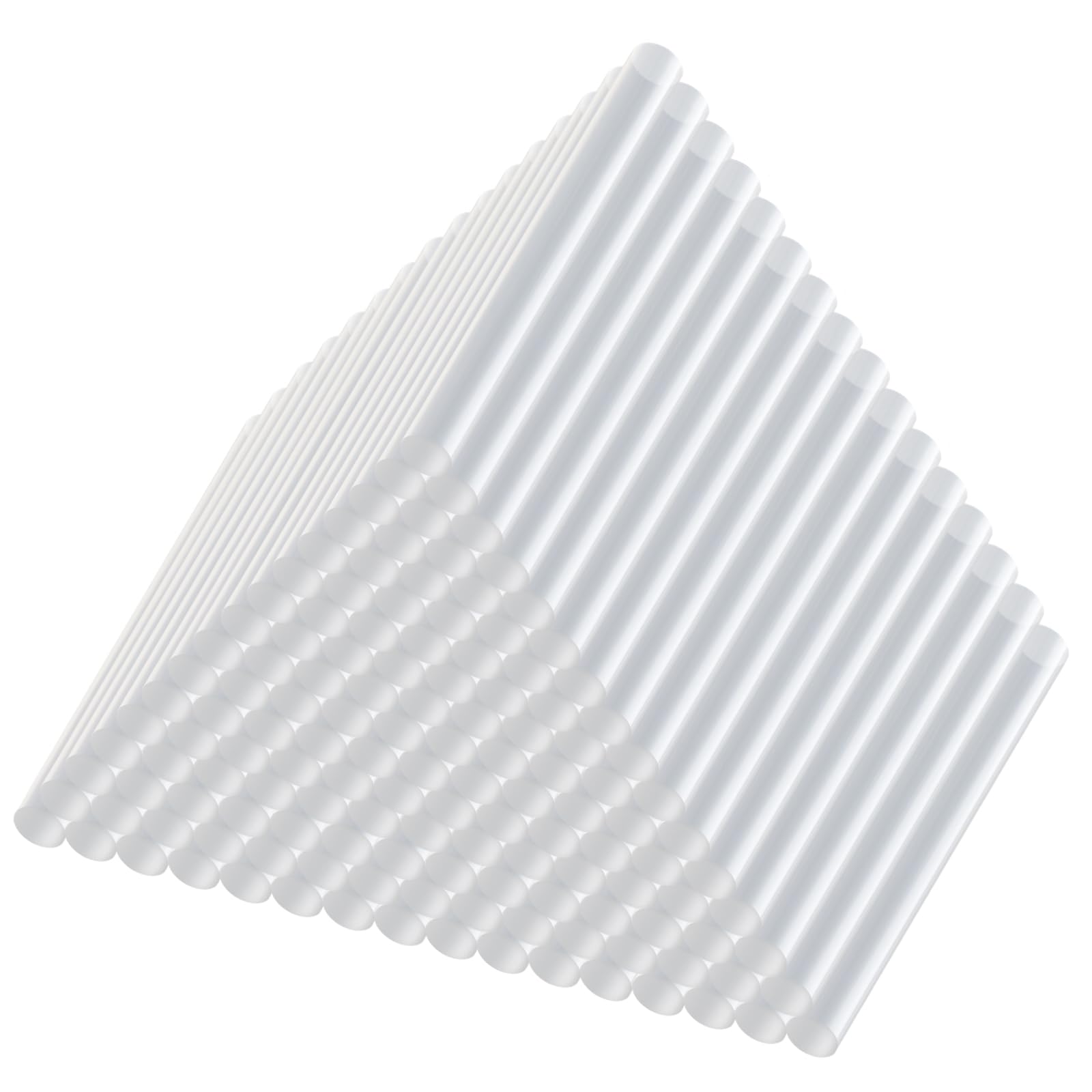 KEILEOHO Lot de 800 bâtons de colle 7 mm x 100 mm, bâtons de colle transparente à chaud pour bricolage, art, travaux manuels