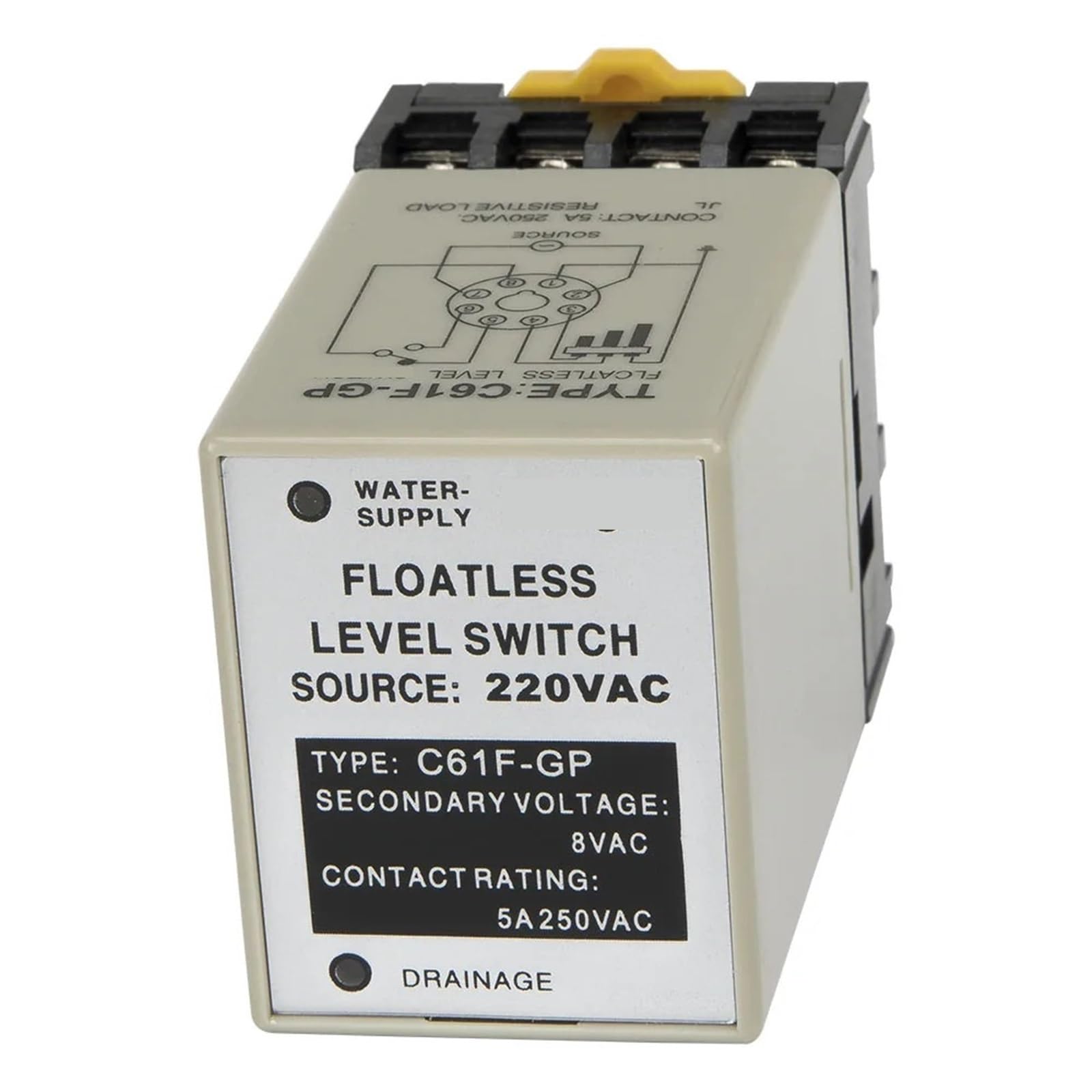 Relé C61F-GP interruptor de nivel conductivo CA 220V para control de bombas 5