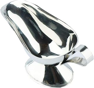 Stojak na sos Sos sosowy łódź sosowa łódź stali nierdzewna łódź sosowa,spoderz ze stali nierdzewnej z ergonomicznym uchwytem i dużym dystansowym wargowym łodzią sos Łódka z sosem sosowym (Size : S)