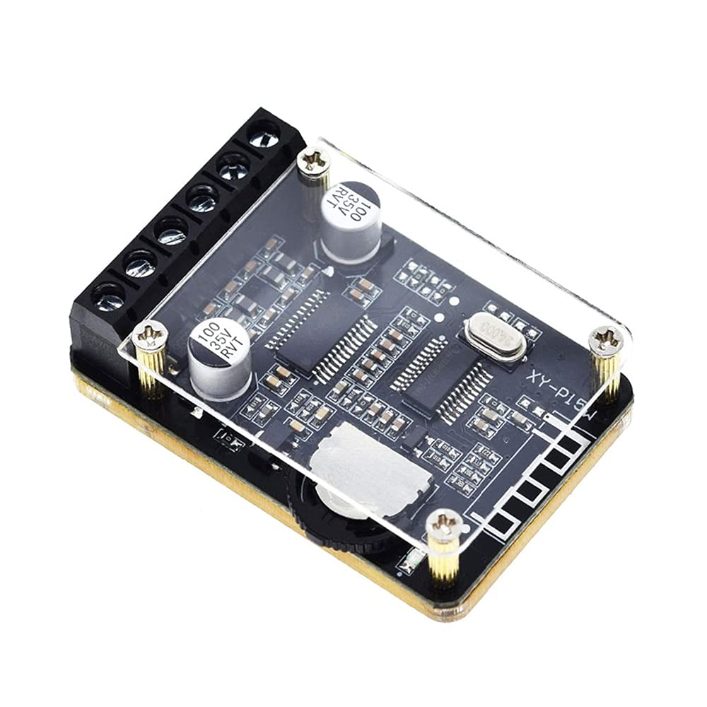 Audio Amplifier Board with Bluetooth, 10W 15W 20W Dual Channel Stereo Amplifier Board 12V/24V Amp Digital Power Amplifier Module with Protective Shell for DIY Speakers/Car Bluetooth Device