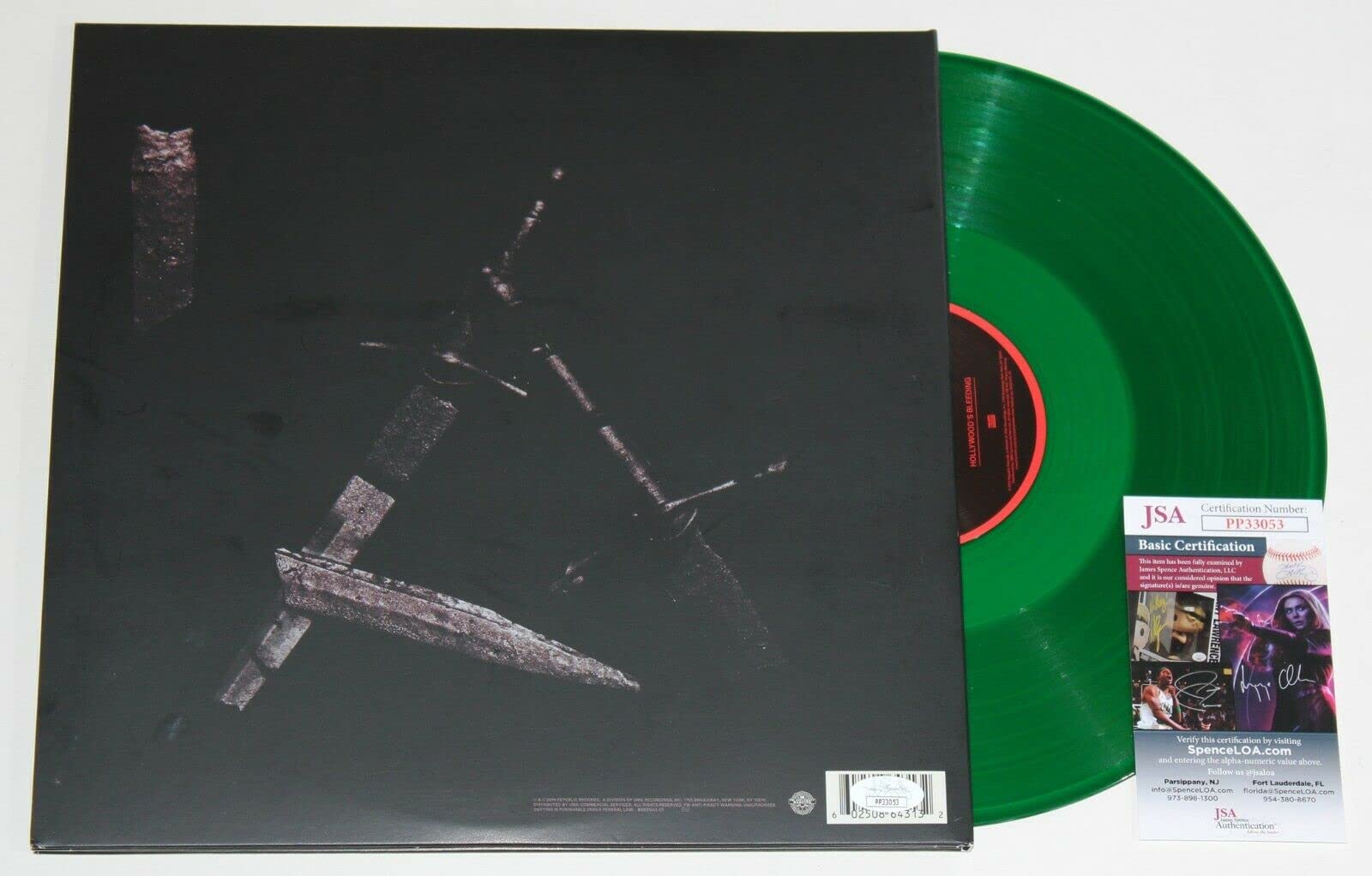 Post Malone Signed Hollywood's Bleeding Album 2xLP Vinyl Record w