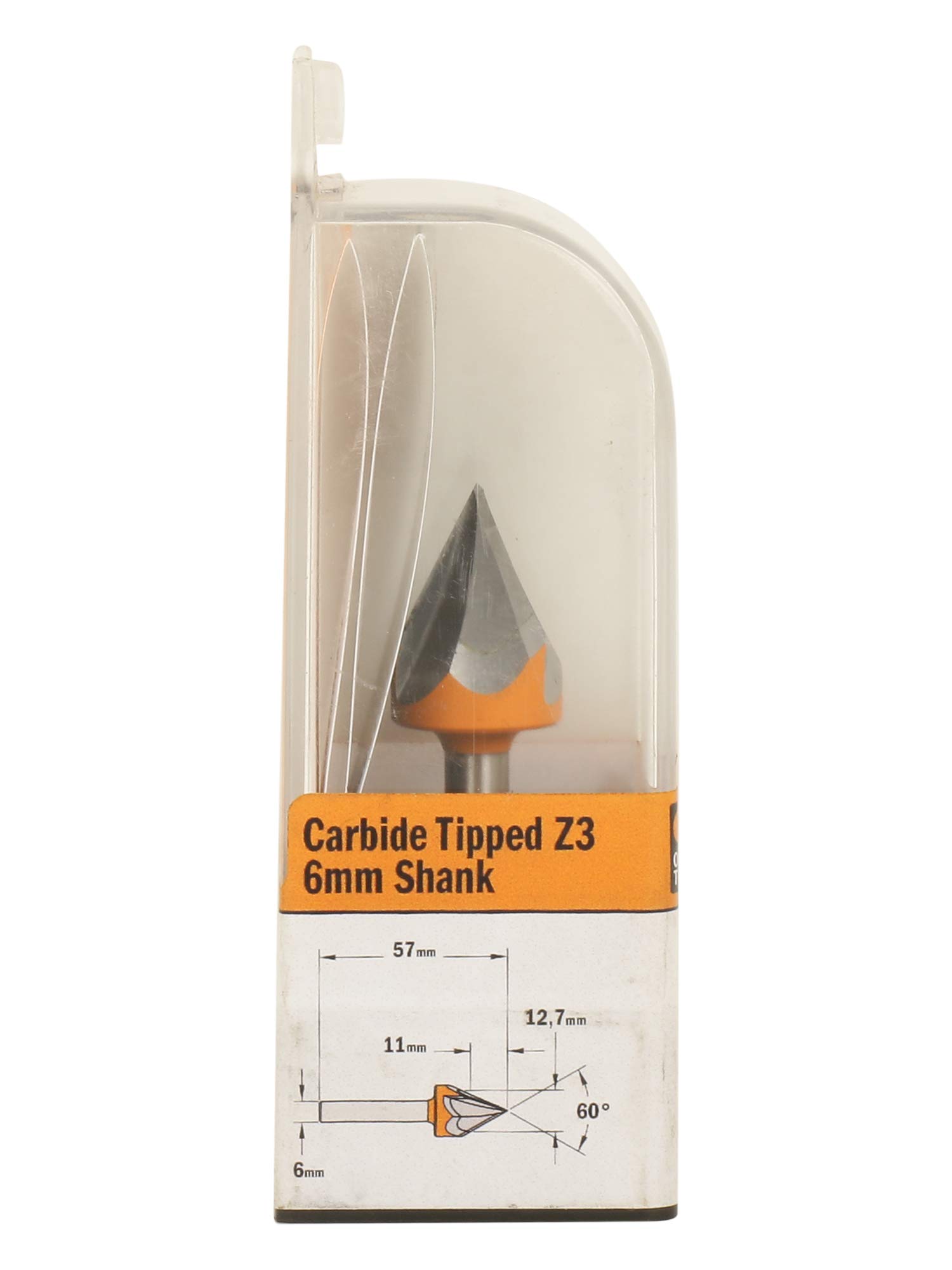 CMT ORANGE TOOLS 758.001.11 - LASERPUNKT-FRÄSER 60° HM Z3 D=13X11 S=6