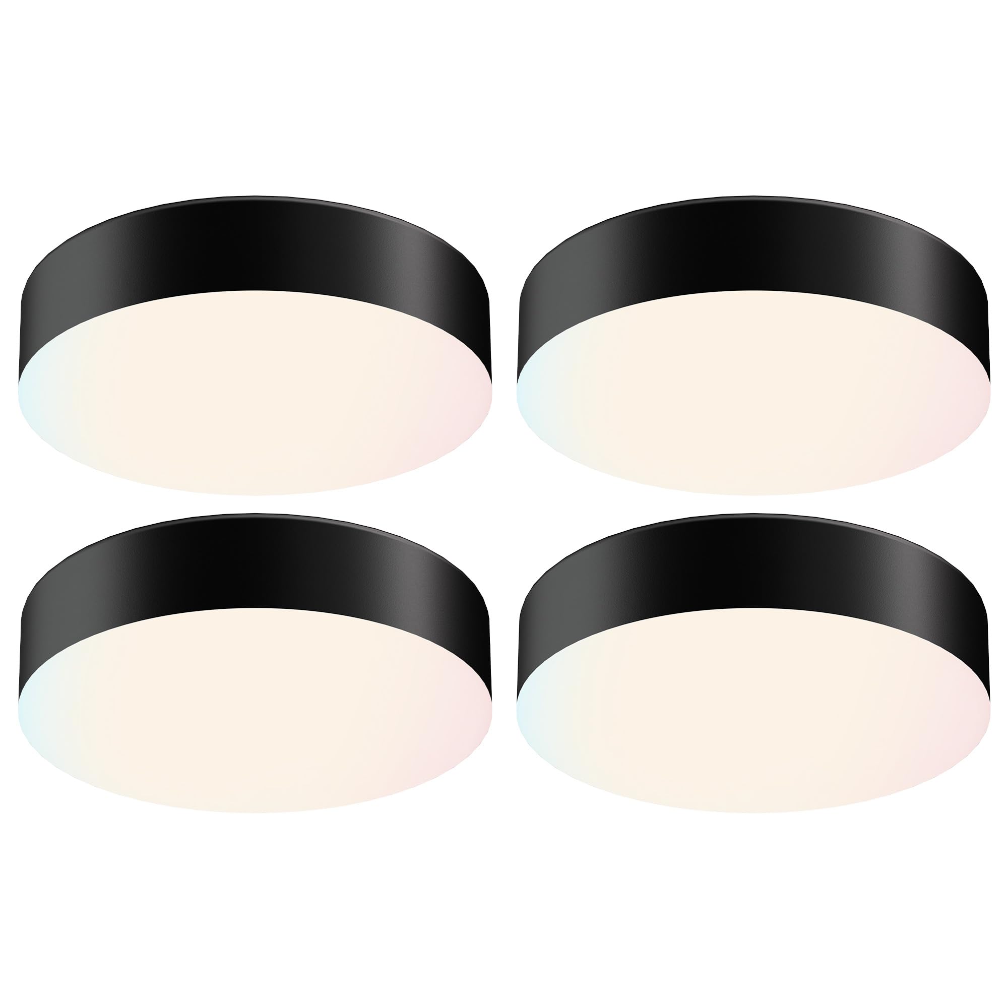 ZAGO 5 Inch LED Frameless Surface Mount Ceiling Light, 5CCT Switchable, Shower Rated Twist in Contemporary Mini Flush Mount Light, 120V, 60W