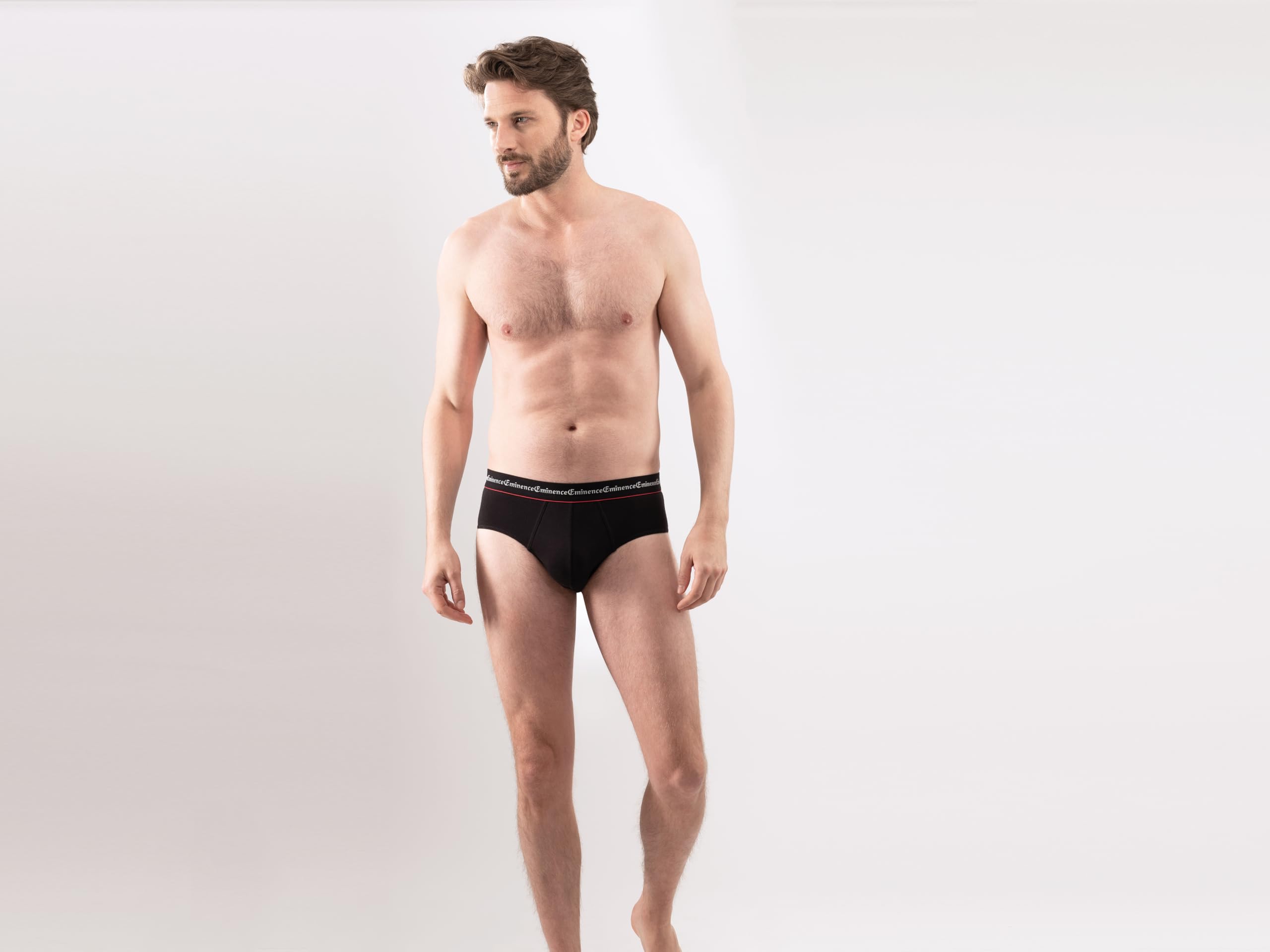Eminence - Lot de 3 Slips Homme Business - Coton Premium Elasthanne - Avant et Coutures Doublés - Slips Stretch - Label Oeko-TEX® Standard 100 - Confort Optimal