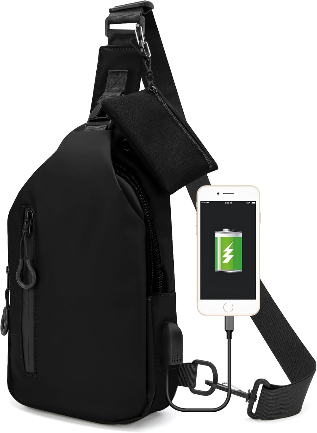 Waterproof Clear Bag for Stadium Events, Women's Crossbody Clear Sling Bag with Coin Wallet, Shoulder Bag for Daily Use