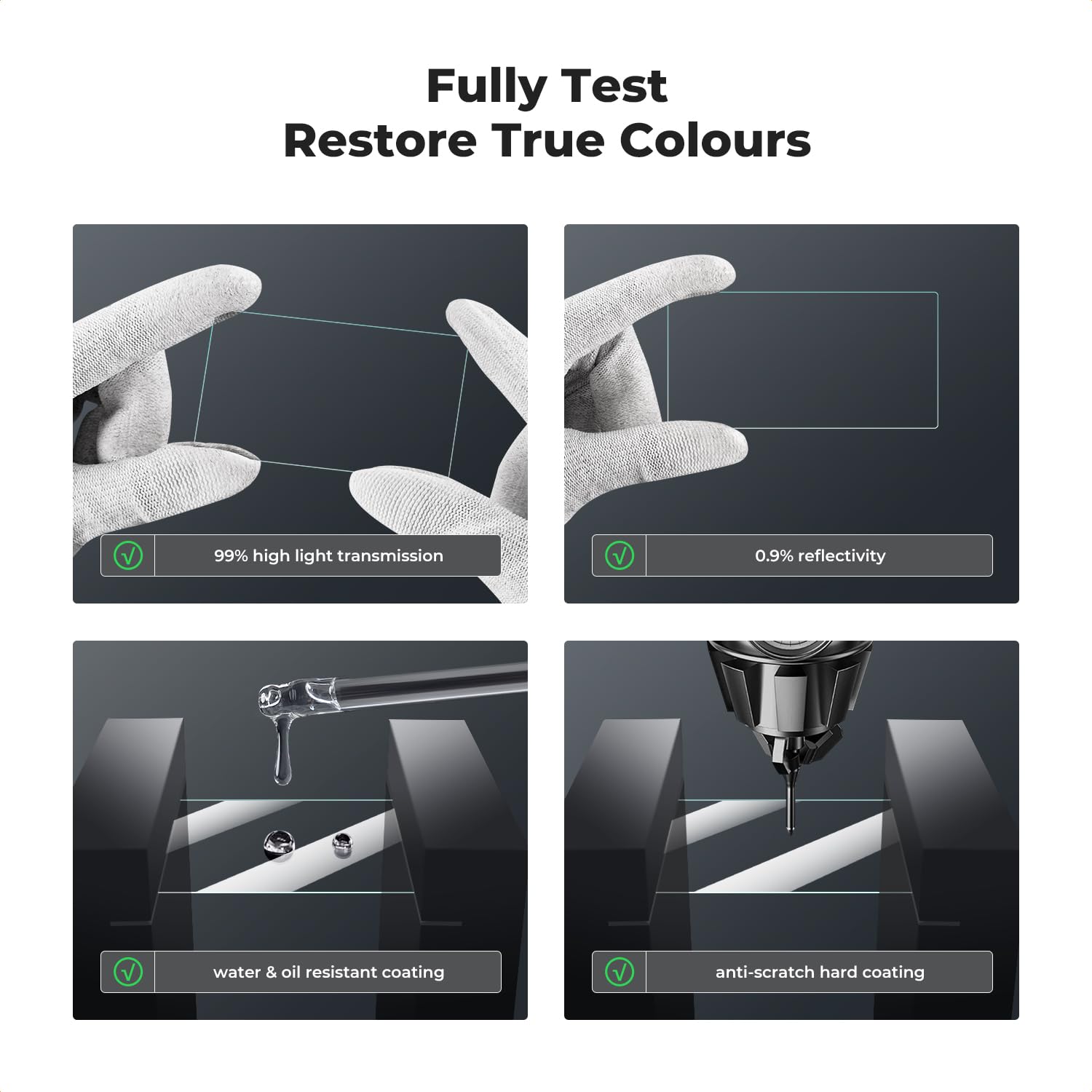 K&F CONCEPT Lens Screen Protector for DJI Osmo Pocket 3/4 - Image 2
