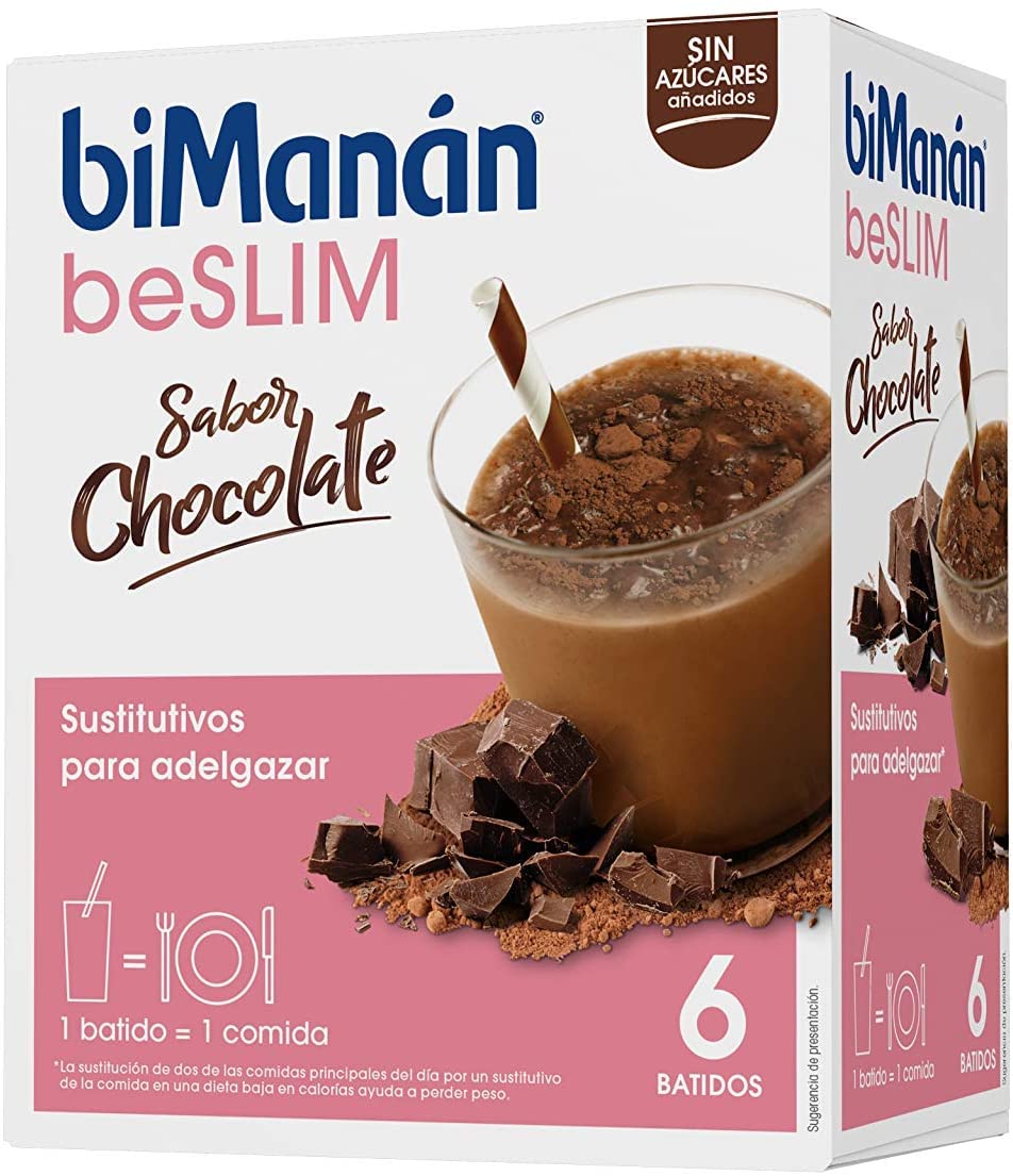 BiManán Pack de Batido Sustitutivo Sabor Chocolate + Vainilla + Fresa
