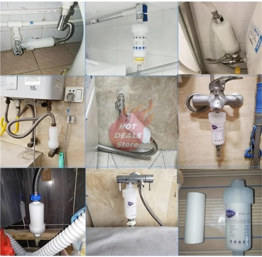 5'' PRE FILTER Water Filter Cartridge Washing Machine Filter Water Filter Replacements For Toilet Shower Water Heater Pre-filter(B)