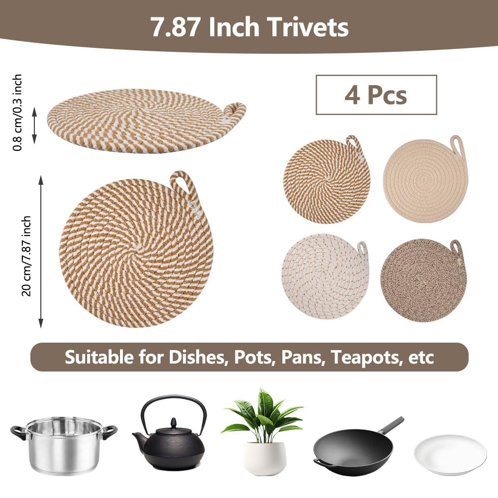 Dessous De Plat En Silicone Pour Casseroles Et Plats Chauds, Support De Casserole Chaude, Coussinets Chauds