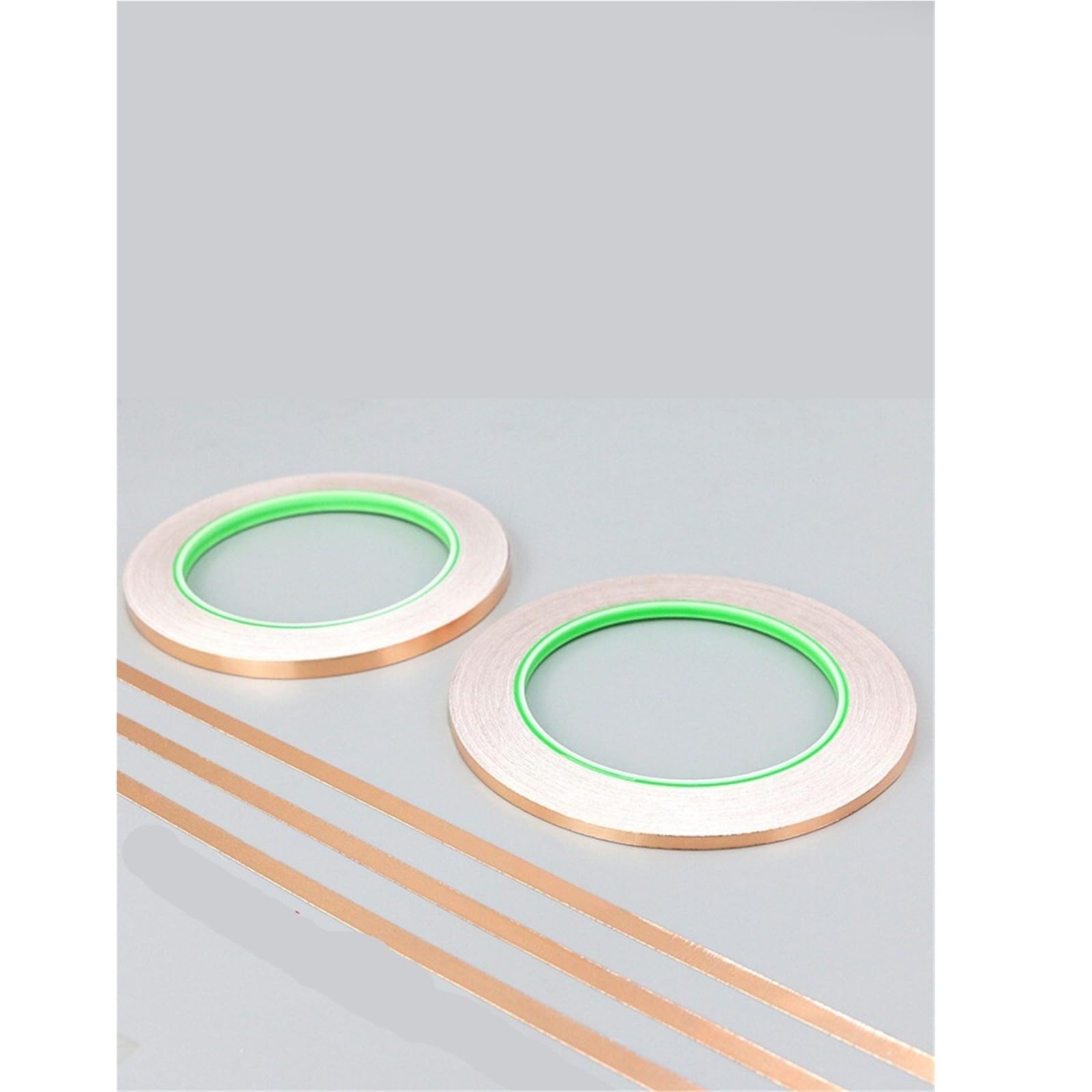 Nastro conduttivo, foglio di rame, Nastro conduttivo in lamina di rame Doppia colla 0,06-10 mm 10 m Riparazione Schermatura Artigianato (0,06 mm - 5 mm)
