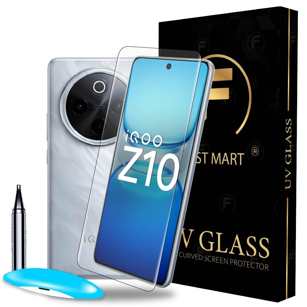 FIRST MART Military Grade UV Tempered Glass Screen Protector For IQOO Z10 5G (6.77 Inches) With Edge-To-Edge Protector Coverage and Easy Installation Kit |Crystal Clear-image-19