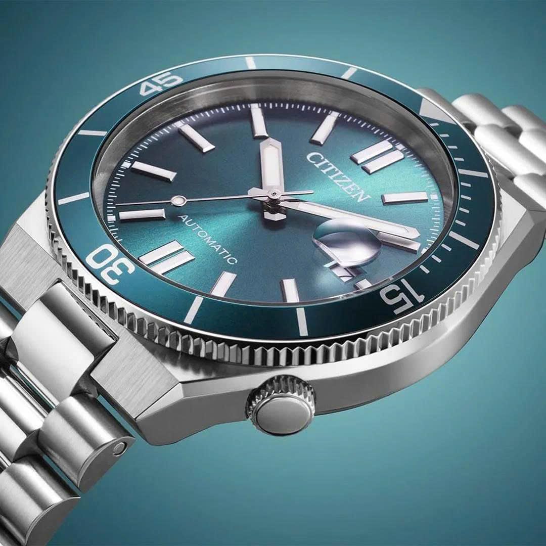 Citizen Herrenuhr Tsuyosa Shore Automatik mit Edelstahl Armband und Saphirglas 10 ATM