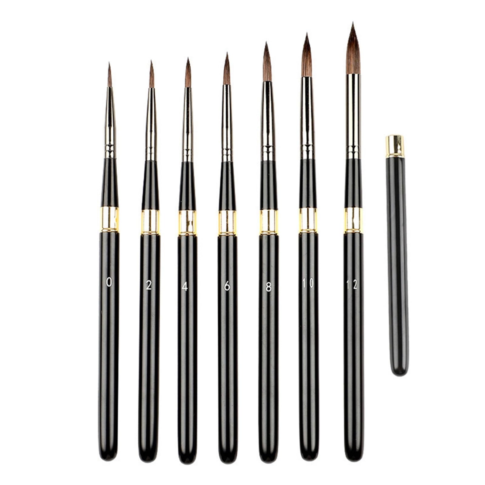 Wolf Hair Paint Brush premium Art Painting Brushes Detachable Rod Artistic Watercolor for Drawing Supplies(01)