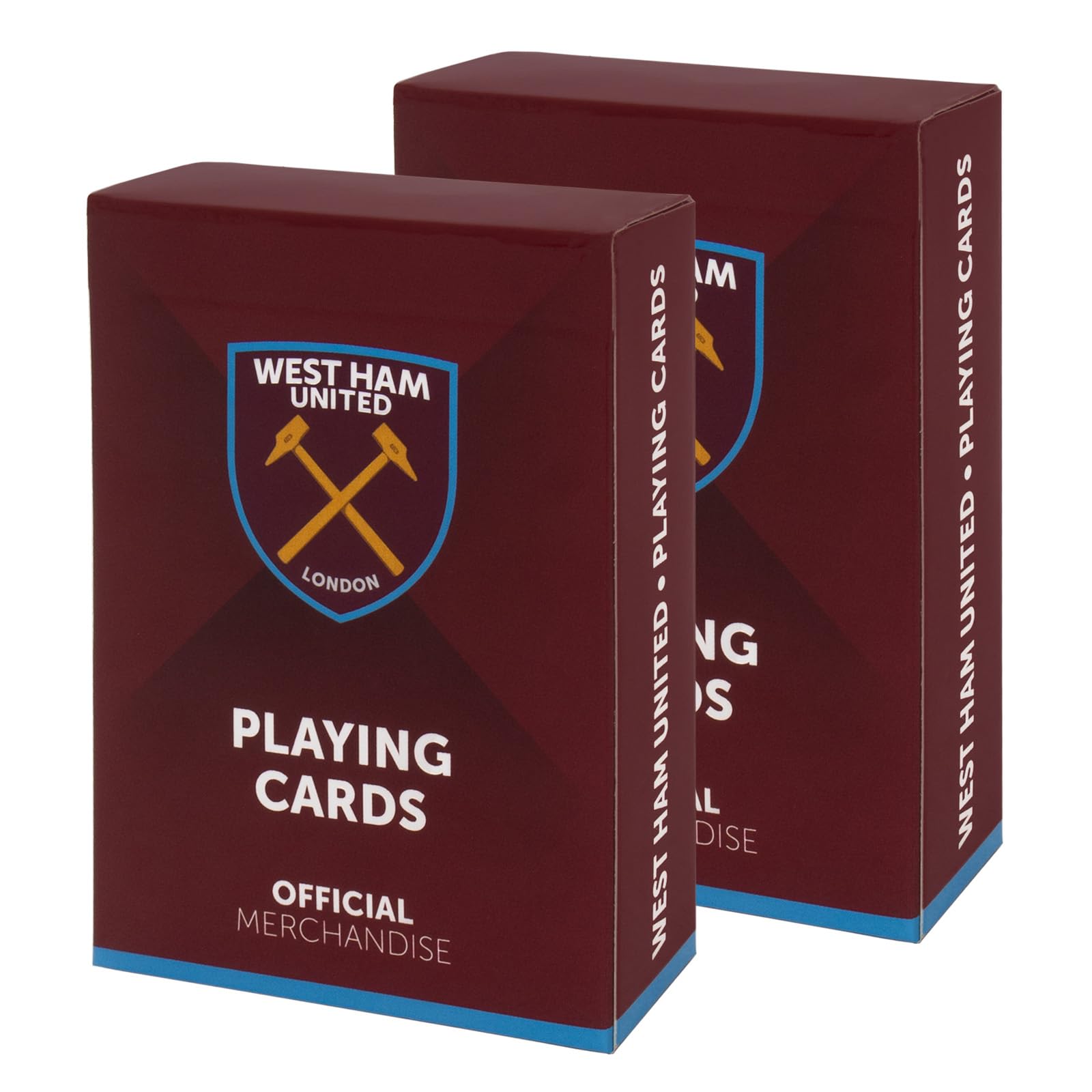 West Ham United FC Playing Cards - Official Football 52-Card Deck, 2 Pack