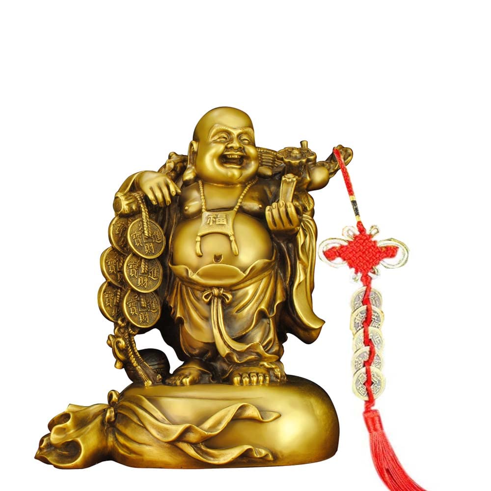 Amazon.co.jp: 布袋様 置物 布袋さん 七福神 ご利益 金運 縁起 布袋様 