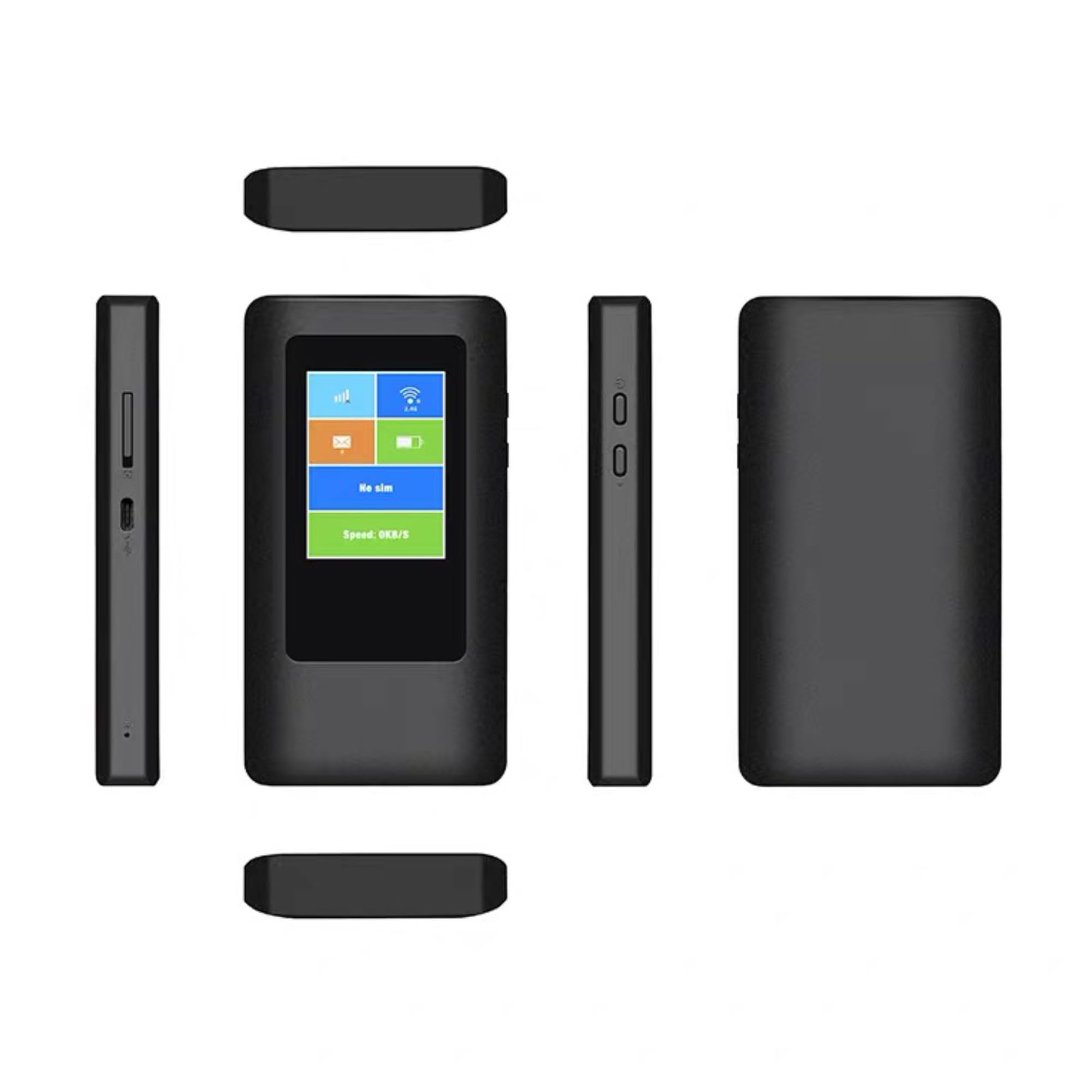 Bewinner Hotspot Mobile Router 5G, Estensore Modem 5G, Dispositivo WiFi Tascabile Ad Alta Velocità, Display LCD da 2,4 Pollici, Portatile per Viaggi, Supporto Dual Band
