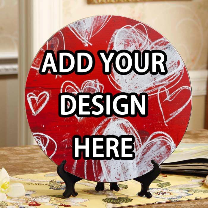 10 Inch White Magnolia Chinoiserie Ceramic Plate with Display Stand Ideal for Wall Hanging, Table Decor and Tea Parties Elegant Minimalist Home Decor.